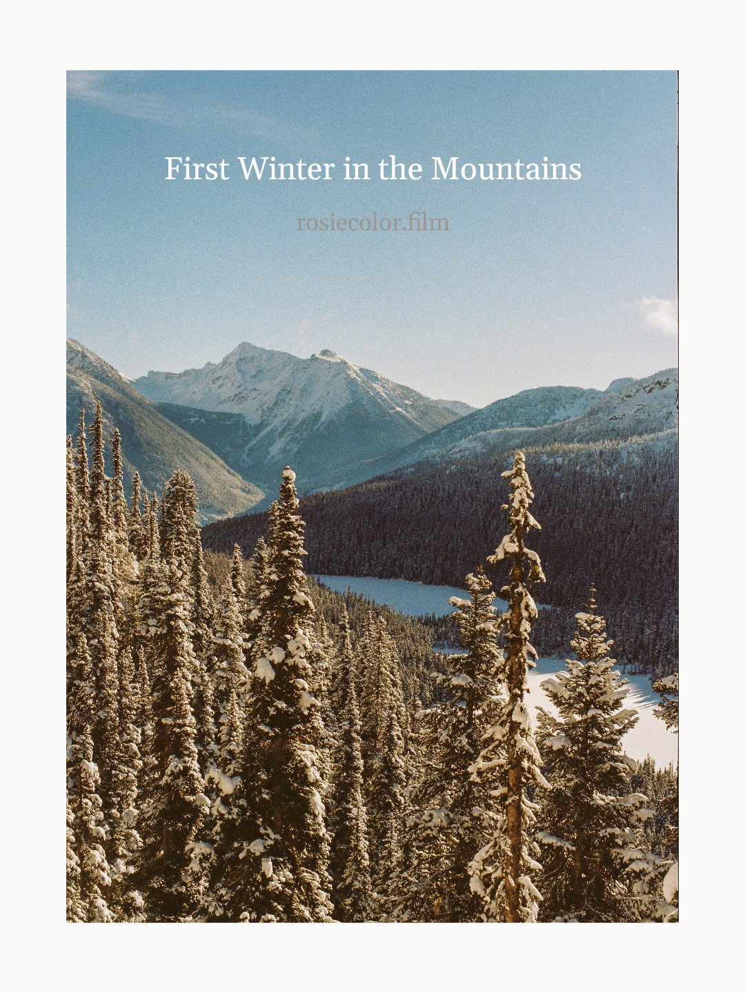First Winter in the Mountains