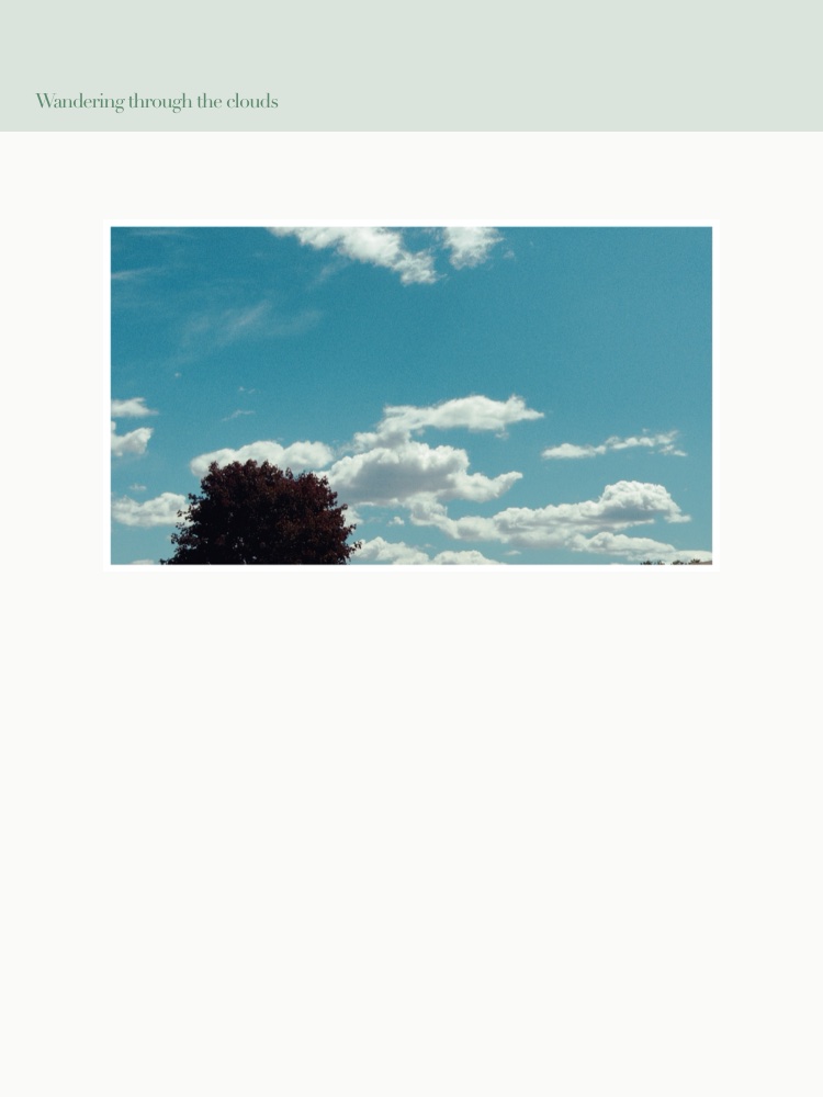 A journey through the clouds